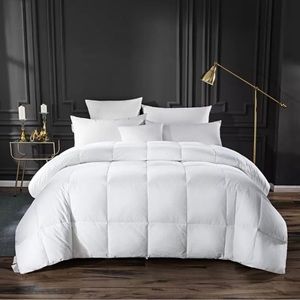 King Bed in a Bag 6-Pieces White Ultra-Soft Cloud Fluffy Plush Comforter Set.